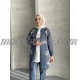 3 Pieces petrol suit with flowers pattern on the jacket 3 Pieces petrol suit with flowers pattern on the jacket