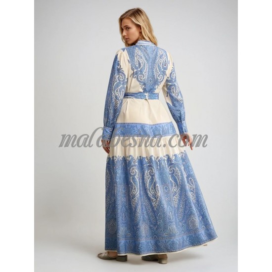 Blue and beige dress Blue and beige dress