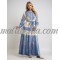 Blue and beige dress