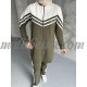 2 Pieces oily green tracksuit with white on top and lines on the shoulders 2 Pieces oily green tracksuit with white on top and lines on the shoulders