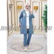 3 Pieces blue tracksuit with long jacket and white shirt 3 Pieces blue tracksuit with long jacket and white shirt