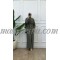 2 Pieces Olive green set with wrap top and wide-leg pants