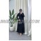 Elegant Black maxi dress with gold buttons