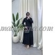 Elegant Black maxi dress with gold buttons Elegant Black maxi dress with gold buttons