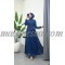 Blue chiffon dress with belt
