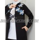 3 pieces black suit with flowers on the jacket 3 pieces black suit with flowers on the jacket
