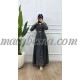 Black jeans dress with infront buttons and brown belt Black jeans dress with infront buttons and brown belt