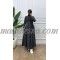 Black jeans dress with infront buttons and belt