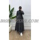 Black jeans dress with infront buttons and belt Black jeans dress with infront buttons and belt