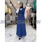 3 Pieces Dark blue skirt with white shirt and black belt