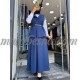 3 Pieces Dark blue skirt with white shirt and black belt 3 Pieces Dark blue skirt with white shirt and black belt