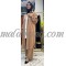 3 Pieces beige suit with long shirt and long blouse with pants