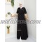 Black sporty Dress with beige color and internal belt