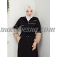 Black sporty Dress with beige color and internal belt Black sporty Dress with beige color and internal belt