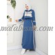 petrol sporty dress with short jacket and white lines