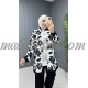 3 Pieces black and white suit with flowers pattern 3 Pieces black and white suit with flowers pattern