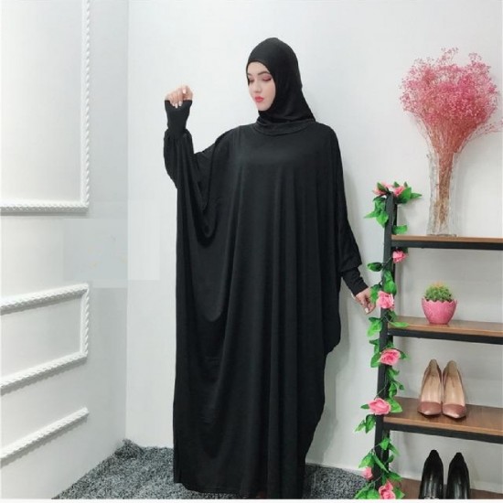 Black big prayer clothes cotton fabric