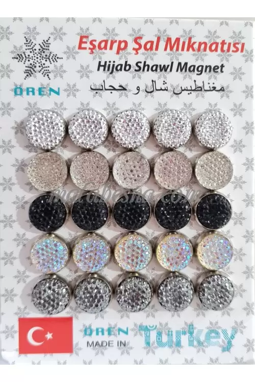 Silver Colored Hijab Magnets